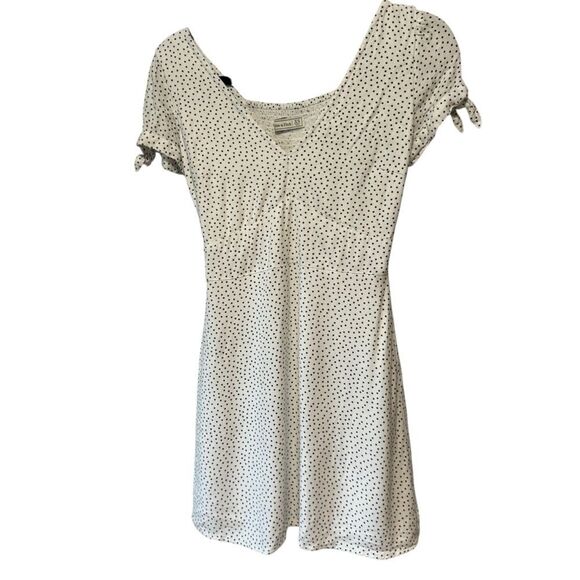 Abercrombie & Fitch Cream White Polka Dot Dress - Picture 2 of 7